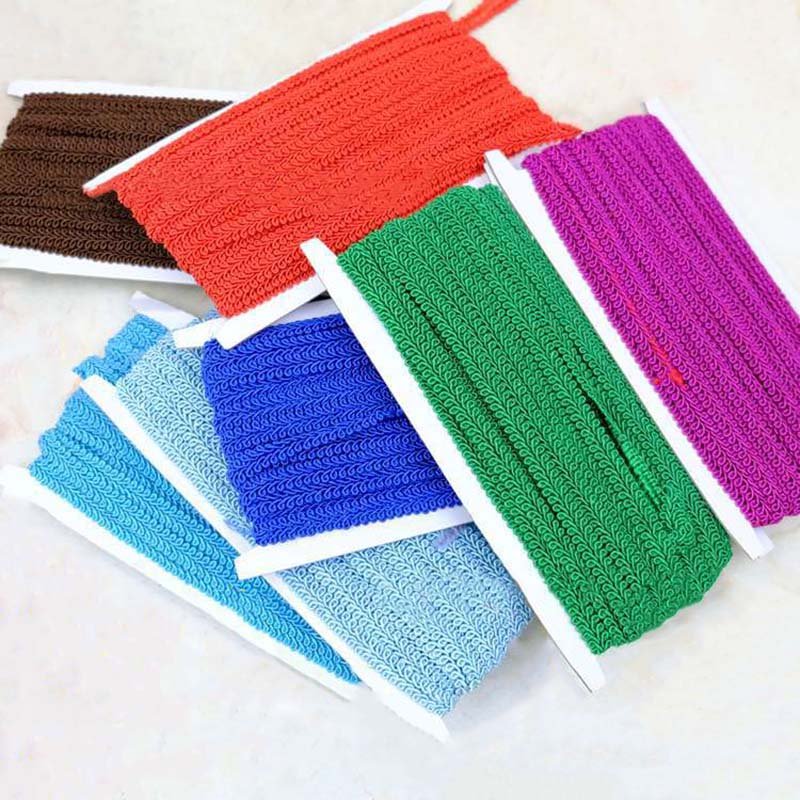 10mm sewing material red blue green white black purple centipede ribbon clothing textile craft accessories braided lace trims