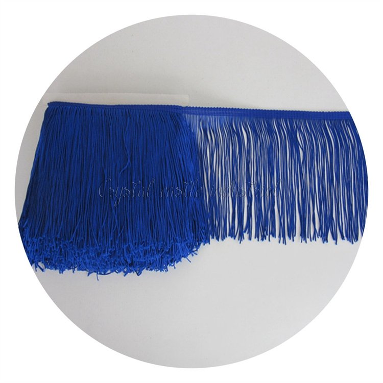 Wholesale Price 100% Polyester Material Various Color Fringe Trim Decorative Use fashion tassel fringe for clothes