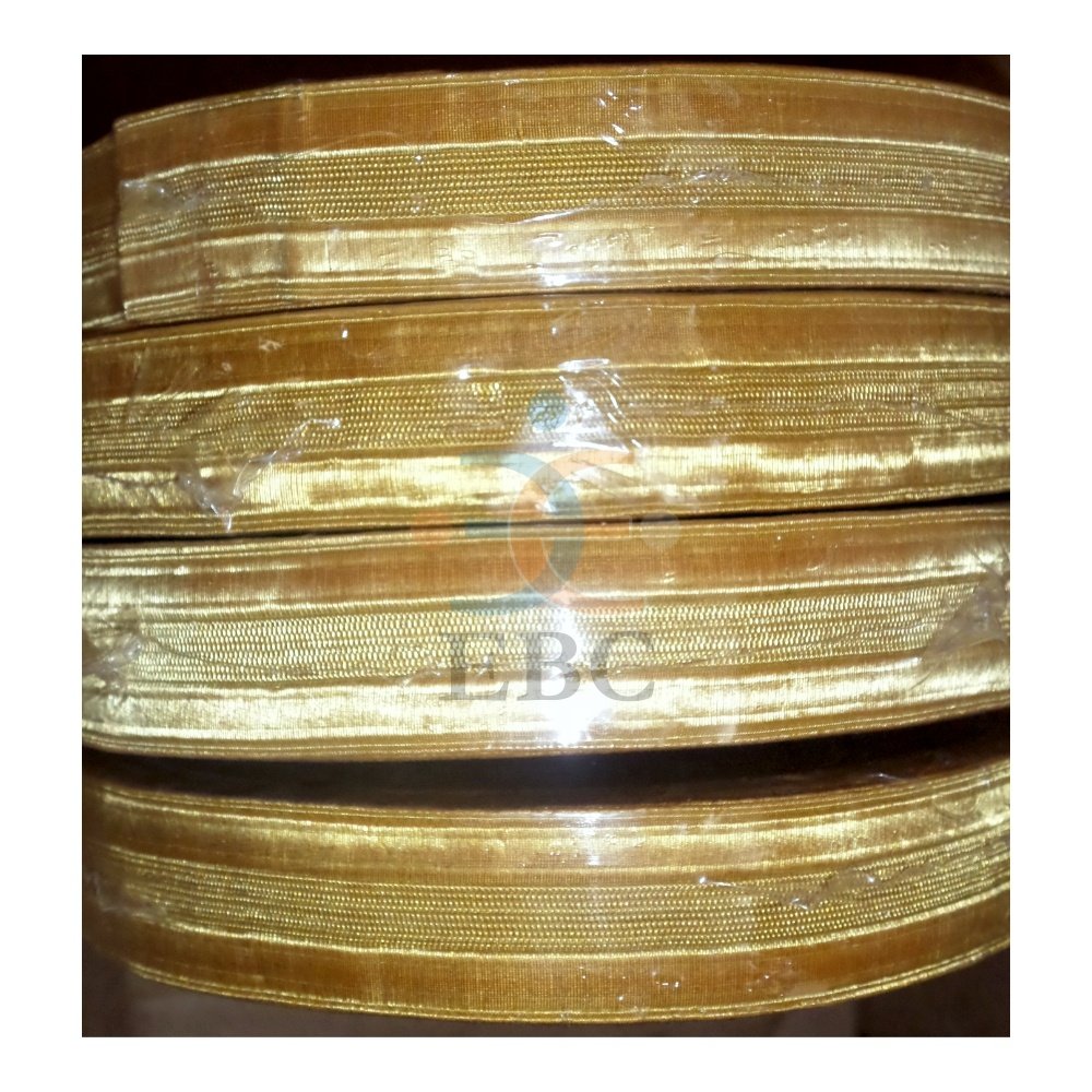 Custom High Quality Gold Wire French Braid Gold Wire Lace Tresse Galloon Ribbon Tape Gold Trimmings Bulk OEM Factory Supply