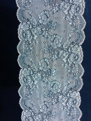 TUTON Top Quality Custom French Elastic Lace 14 ~17CM Trim Wholesale For Lingerie