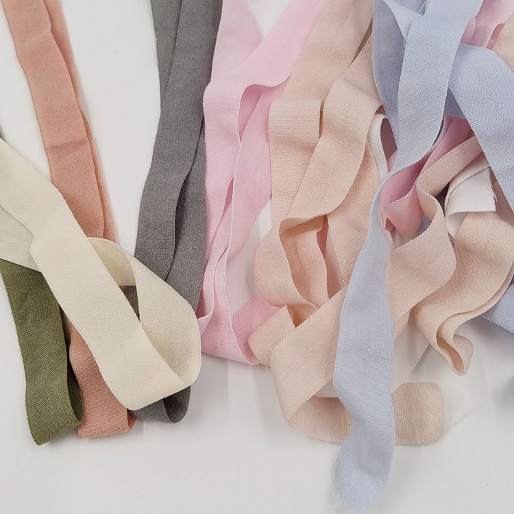 Soft garment underwear nylon fold over elastic webbing band spandex binding bias edge tape belt webbing for clothes