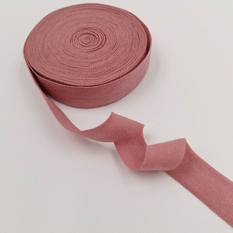 Soft garment underwear nylon fold over elastic webbing band spandex binding bias edge tape belt webbing for clothes
