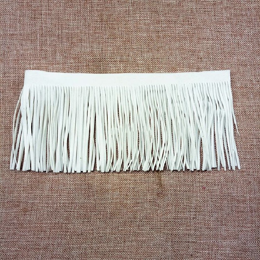 TRENDING 15cm Colorful Faux Suede Fringe Tassel Fringe Trim Double-Faced Pile Tassel Fringe FOR GARMENTS