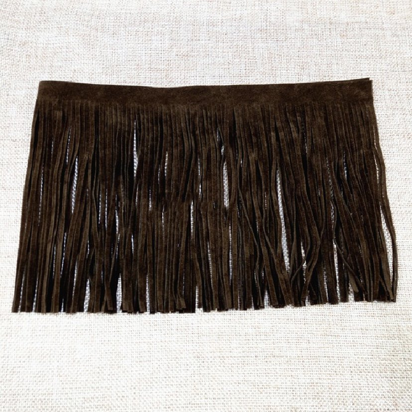 TRENDING 15cm Colorful Faux Suede Fringe Tassel Fringe Trim Double-Faced Pile Tassel Fringe FOR GARMENTS
