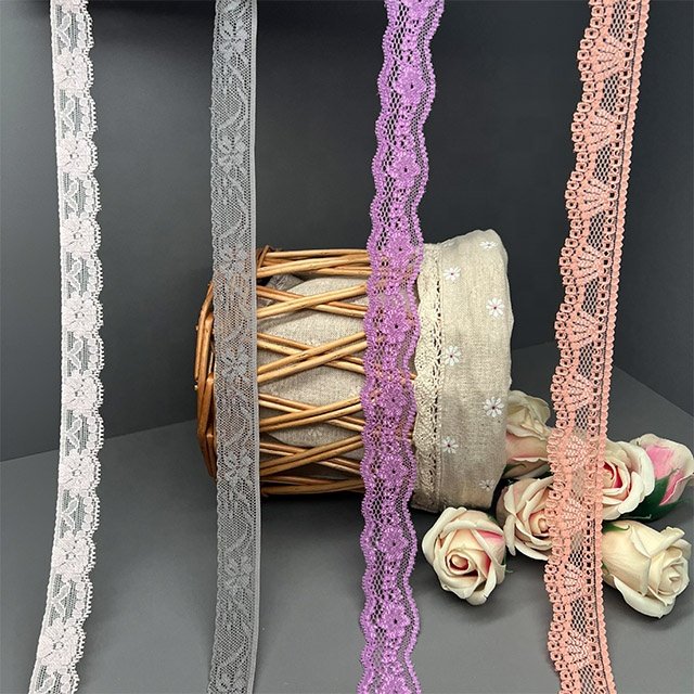 TUTON Custom French Elastic Lace 2.3/2.4/3.0 CM Trim Wholesale For Lingerie