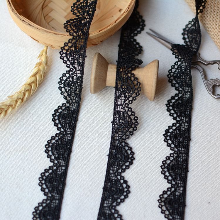 100% Polyester French Lace Embroidery Lace Guipure Trim Embroidery For Ladies Dress