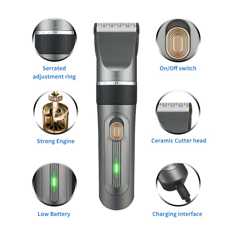 USB Rechargeable Hair Clippers Rechargeable Battery Hair Trimmer Clipper Professional Hair Clippers