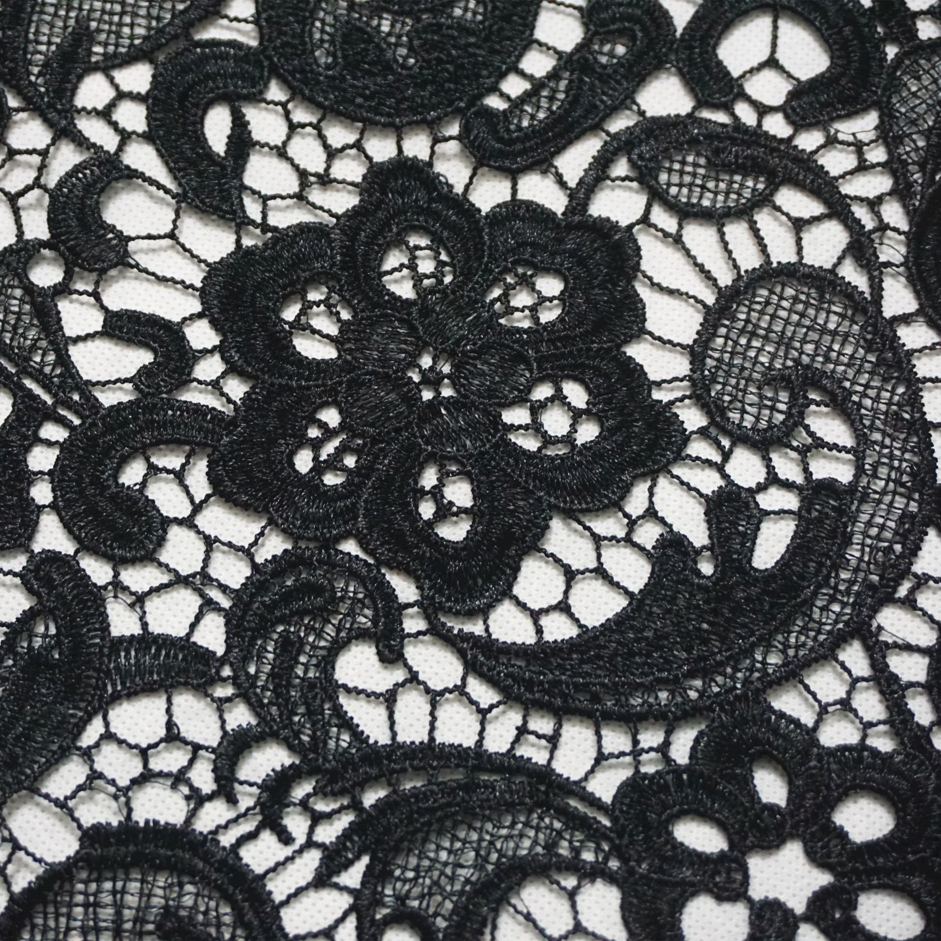 Manufacturer Wholesale Hot Sale Good Embroidery Lace Trim Free If Have Cotton Eyelet Lace Trim in Stock Water Soluble Fabric
