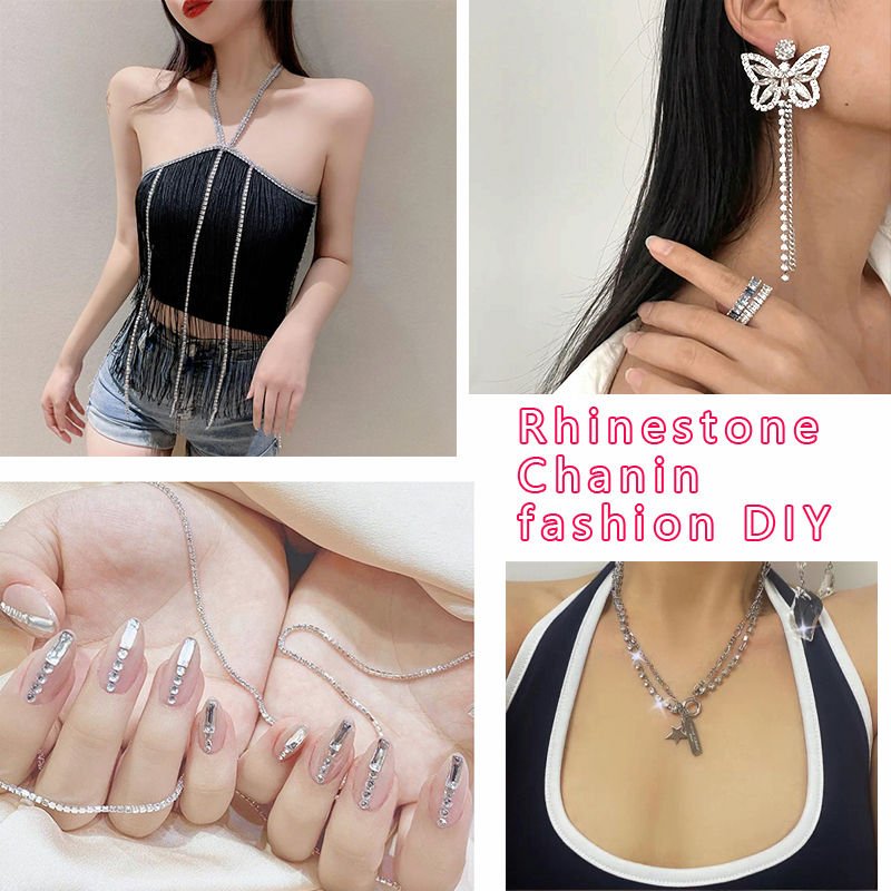 Honor of crystal Sew On Trimming Rhinestone Cup Chain Strass Roll Sew On Rhinestone