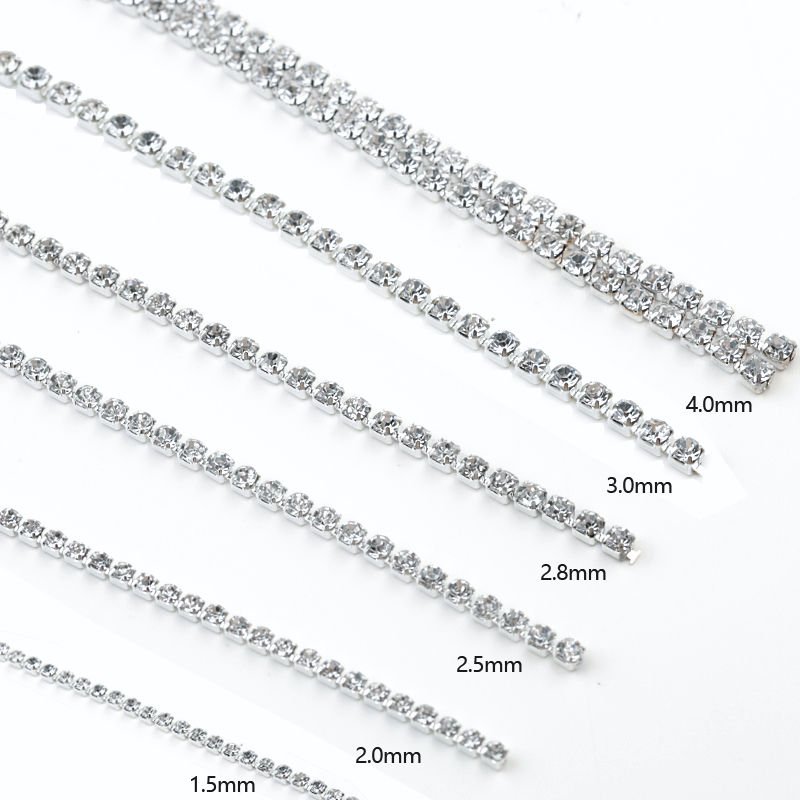 Honor of crystal Sew On Trimming Rhinestone Cup Chain Strass Roll Sew On Rhinestone
