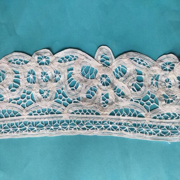 100% cotton hand made batternburg lace trim