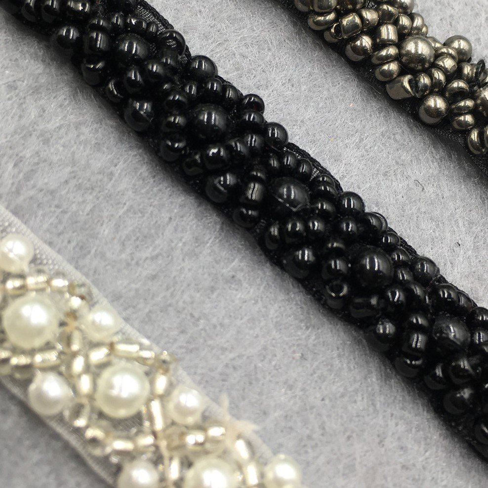 Wholesale Beads Chain Just A Trim Garment Fringe Trim Fabric Trimming Pearl Beads