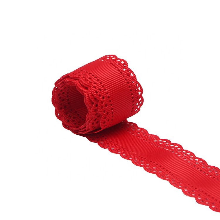 Midi Ribbons Supplier Japanese Korea Style Stock Sale Grosgrain Lace Trim Flower Stamp Ribbon
