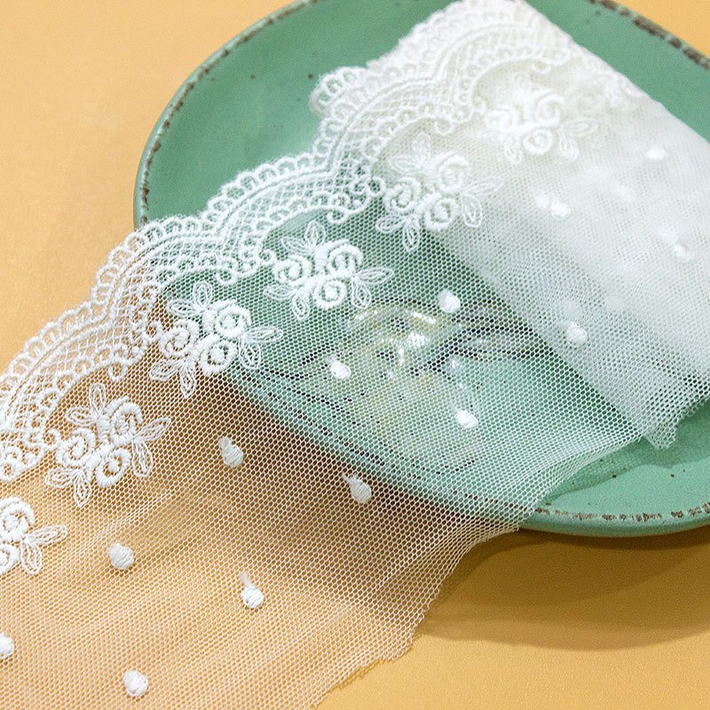 Embroidery Lace Fabric Garment Pastoral Decoration Polyester guipure lace Mesh Trimmings Lace to apply in clothes