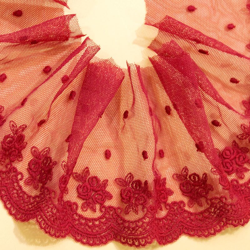 Embroidery Lace Fabric Garment Pastoral Decoration Polyester guipure lace Mesh Trimmings Lace to apply in clothes