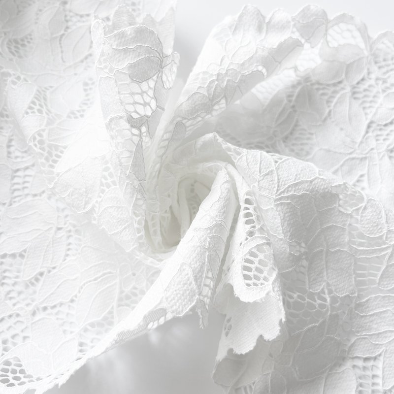 Wholesale 20Cm Width Stretch Lace Trim Flowers For Garment Craft Wedding Dress Decorative Lace