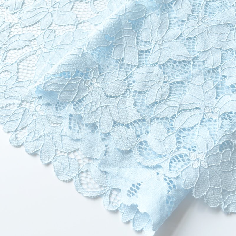 Wholesale 20Cm Width Stretch Lace Trim Flowers For Garment Craft Wedding Dress Decorative Lace