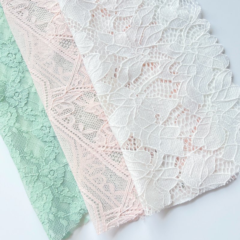 Wholesale 20Cm Width Stretch Lace Trim Flowers For Garment Craft Wedding Dress Decorative Lace