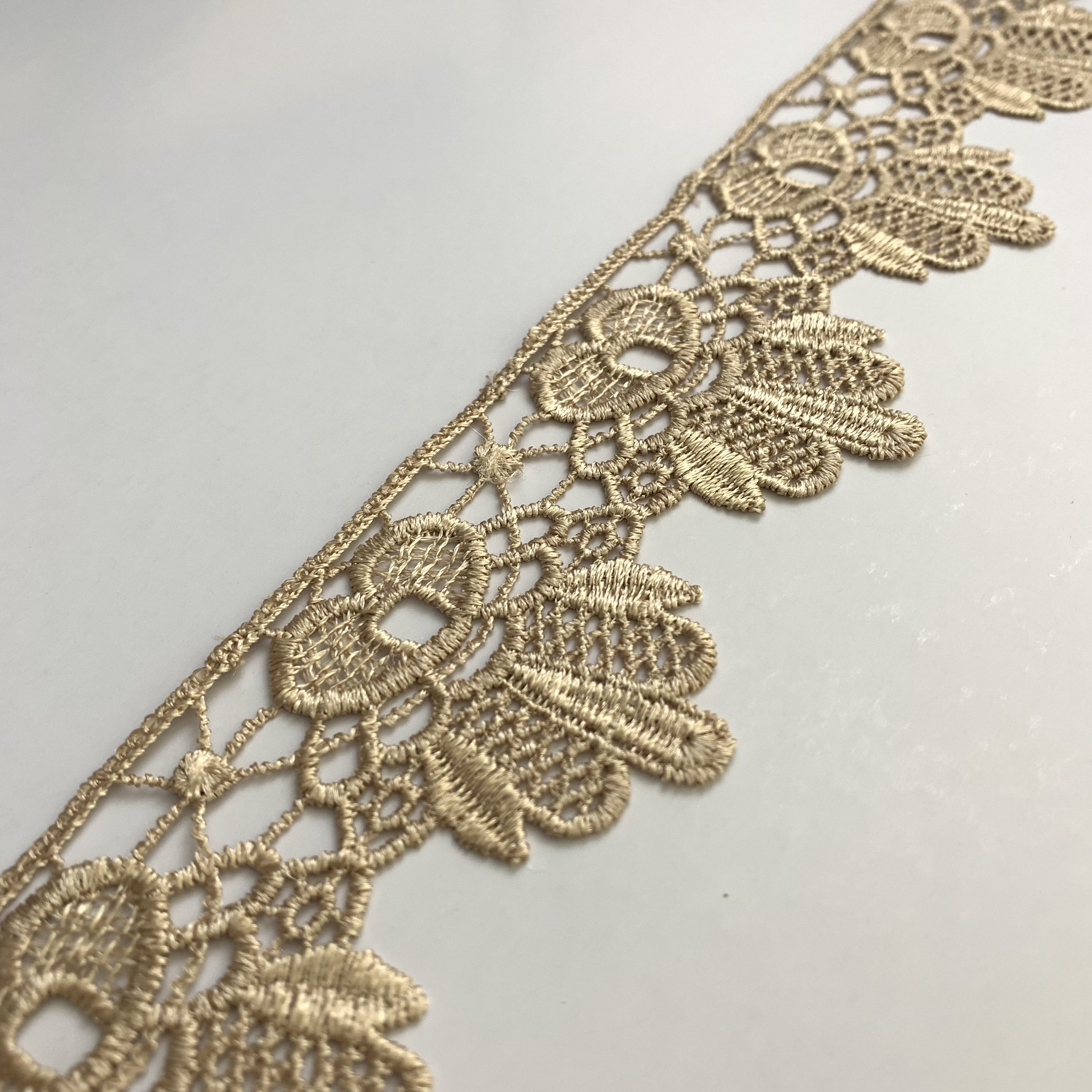 Water Soluble Swiss Lace Fabric Haute Guipure Renda Lace Fabric Thick Embroidery Polyester Bridal Lace Fabric Trim
