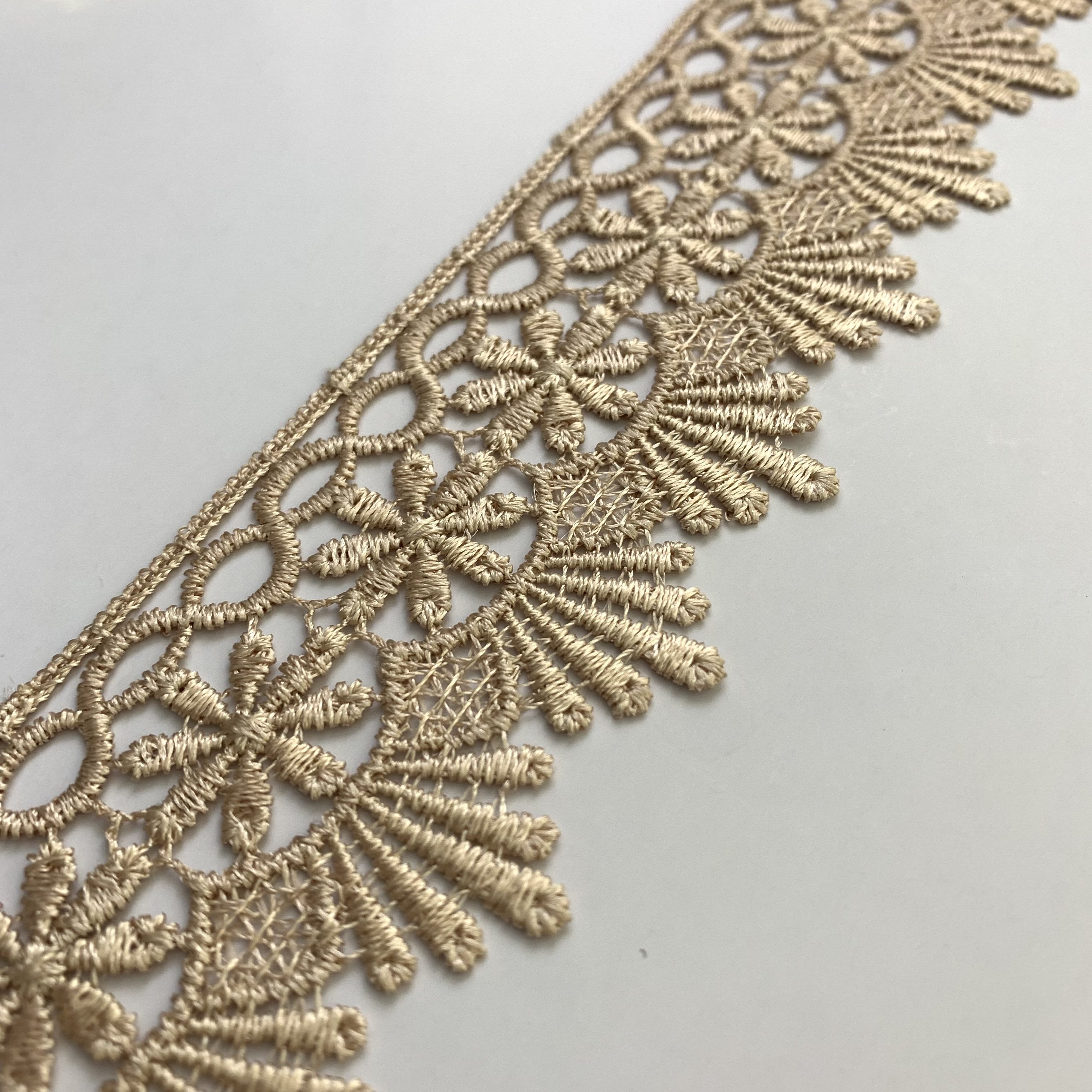 Water Soluble Swiss Lace Fabric Haute Guipure Renda Lace Fabric Thick Embroidery Polyester Bridal Lace Fabric Trim