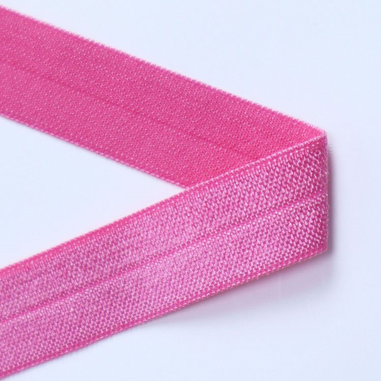 Garment shiny fold over elastic webbing band sewing trim edging bias binding tape webbing for underwear clothes
