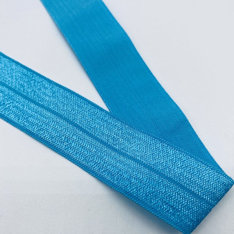 Garment shiny fold over elastic webbing band sewing trim edging bias binding tape webbing for underwear clothes