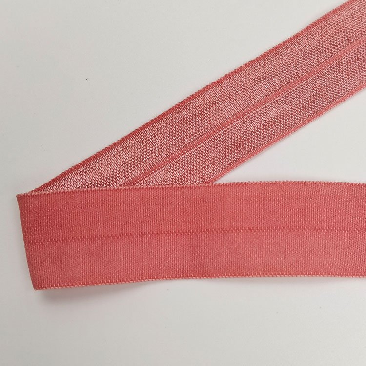 Garment shiny fold over elastic webbing band sewing trim edging bias binding tape webbing for underwear clothes