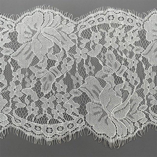 TUTON Custom Guipure Bridal Width French 14.5/16 CM Eyelash Lace Trim For Dress