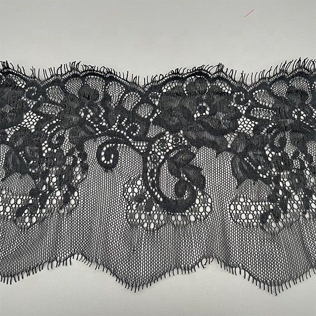 TUTON Custom Guipure Bridal Width French 14.5/16 CM Eyelash Lace Trim For Dress