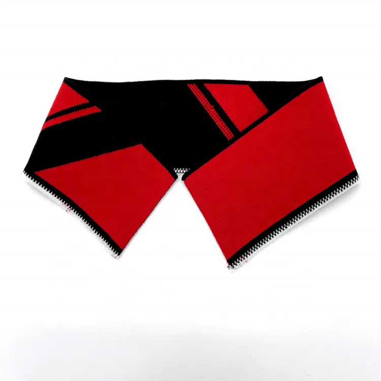 Custom Eco-friendly cotton jacquard rib knit trim collar
