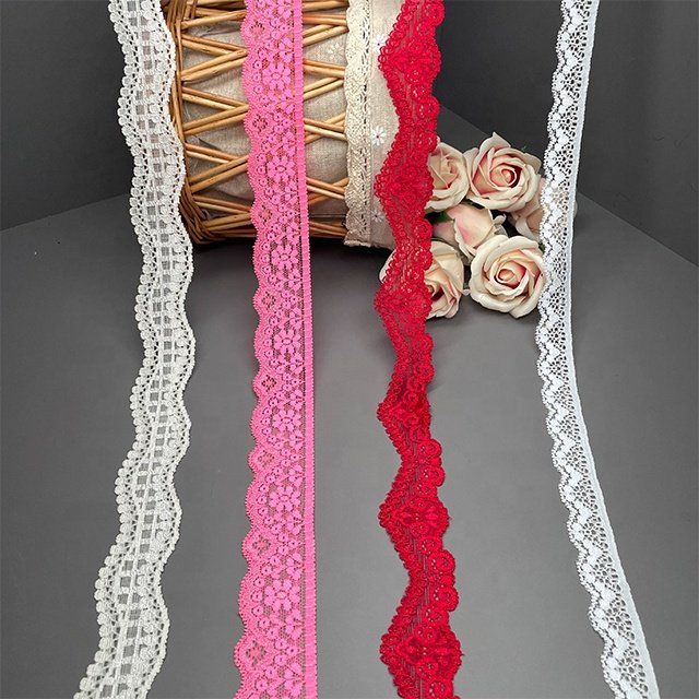 TUTON Custom Elastic French Lace 2.0/3.0/3.5/3.6 CM Trim Wholesale For Lingerie