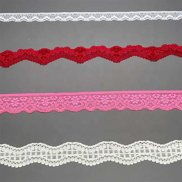 TUTON Custom Elastic French Lace 2.0/3.0/3.5/3.6 CM Trim Wholesale For Lingerie