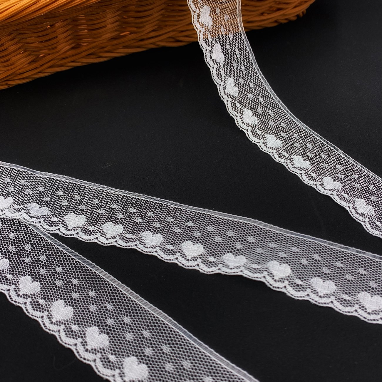 Factories Hot Selling White Mesh No Elastic Lace Nylon Lace Trim For Lingerie