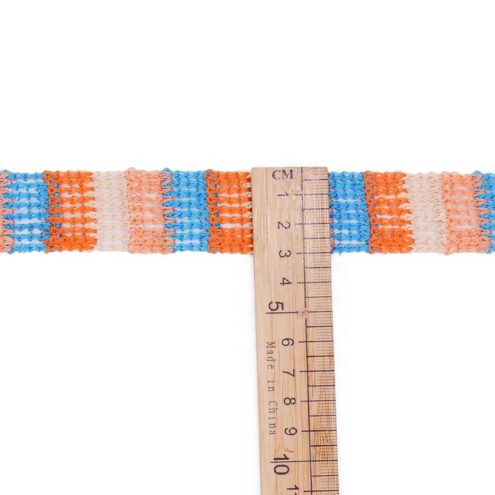 Fashion design colorful soft lace water soluble embroidery lace trimming crochet trims for clothing accessories