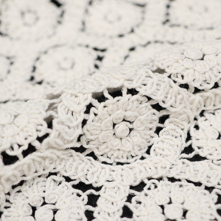 Swiss Embroidery Bridal White Polyester 100% Cotton Swiss Voile Lace Trim Fabrics For Cloth Materials