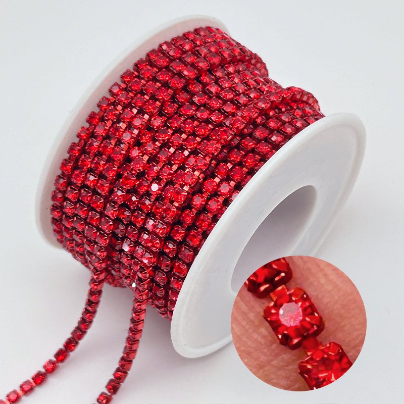 Factory Wholesale Gold Crystal Diamond tassel waist chain bling rhinestone chain trimming for shoes boots decoration