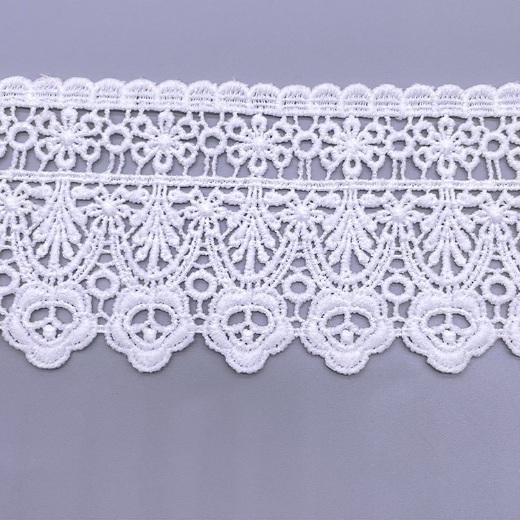 embroidery lace milk silk embroidery fabric lace material decorative clothin ribbon trim