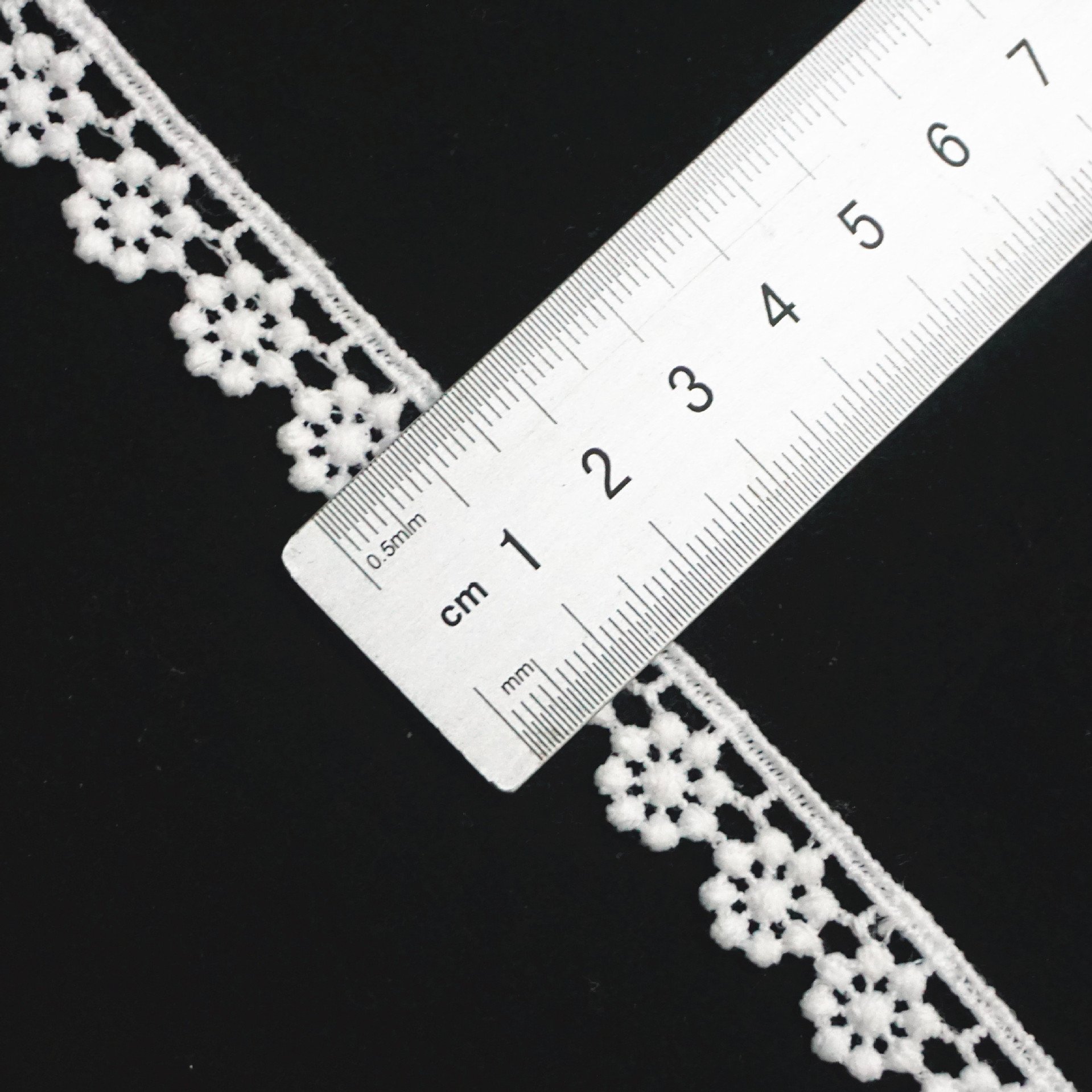 High Quality Embroidery Lace Polyester Lace Trim For Garment Accessories Decoration guipure lace 1cm