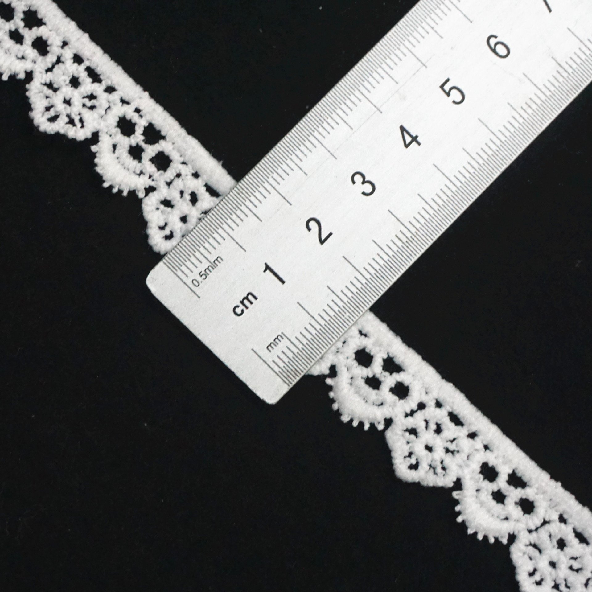 High Quality Embroidery Lace Polyester Lace Trim For Garment Accessories Decoration guipure lace 1cm