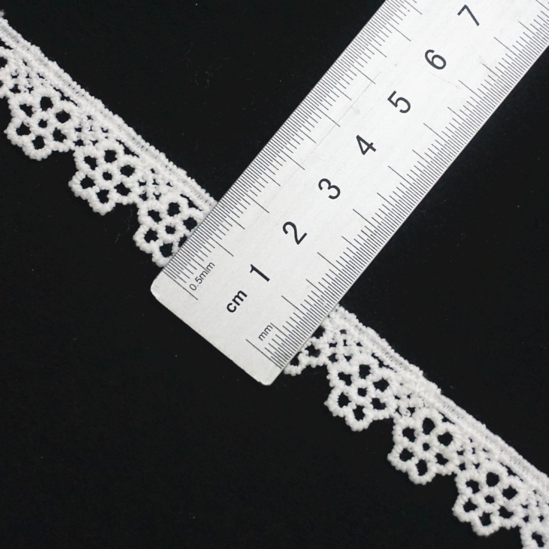 High Quality Embroidery Lace Polyester Lace Trim For Garment Accessories Decoration guipure lace 1cm