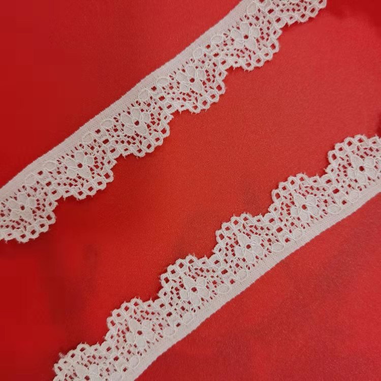 Factory Stock White 1-5cm Elastic Lace Fabric Embroidery Lace Trim Materials For clothing