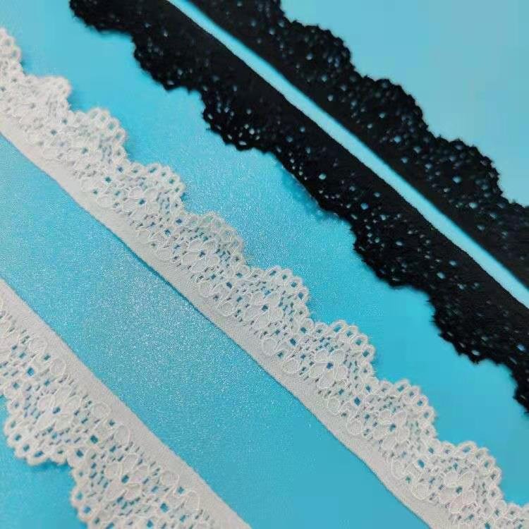 Factory Stock White 1-5cm Elastic Lace Fabric Embroidery Lace Trim Materials For clothing