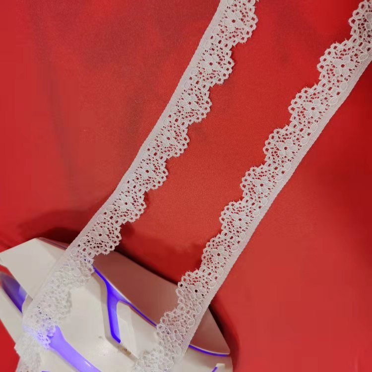 Factory Stock White 1-5cm Elastic Lace Fabric Embroidery Lace Trim Materials For clothing