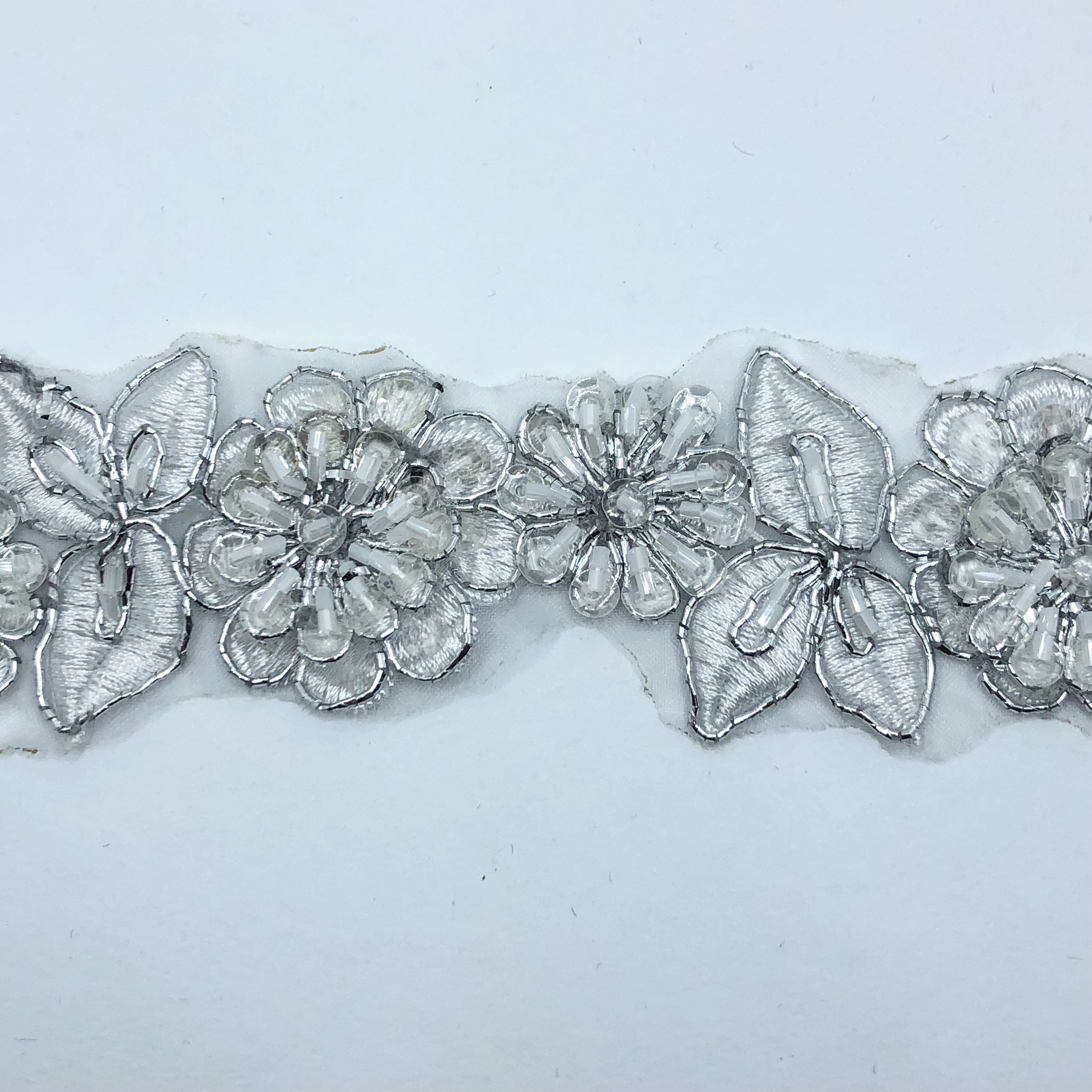 2023 Various 3D Flowers Embroidery Lace Trimming with Sequins for Dress