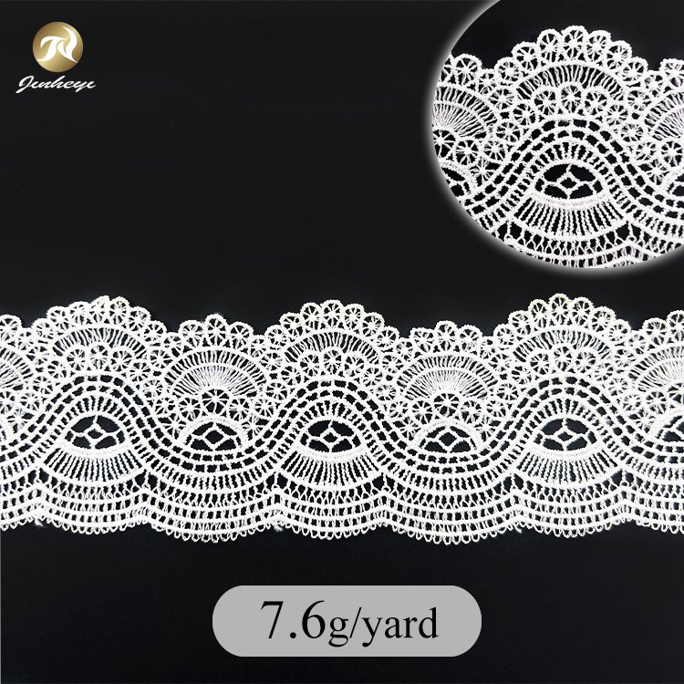 5.5 cm 100% Cotton Material Made Lace Fabrics Trimming Elastic Lace Fabrics Trimming For Women