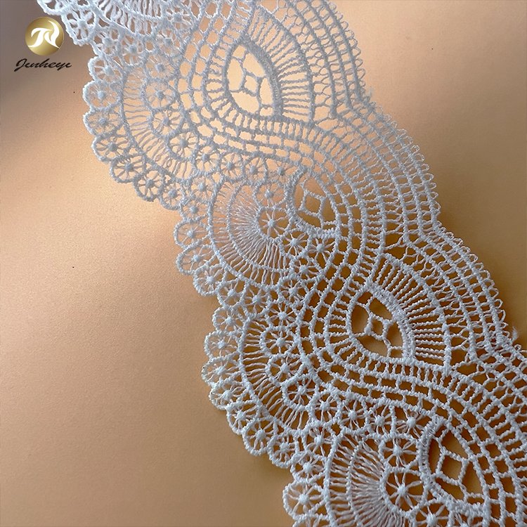 5.5 cm 100% Cotton Material Made Lace Fabrics Trimming Elastic Lace Fabrics Trimming For Women