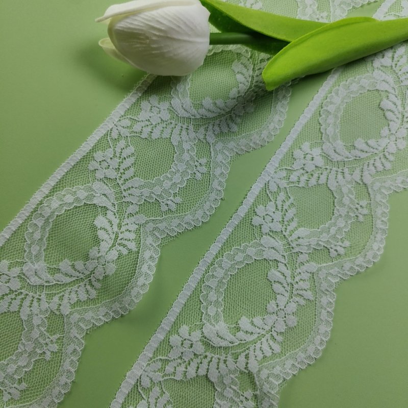 High Quality French Style Trim Lolita Decor Inelastic Knitted Nylon Lace Edge