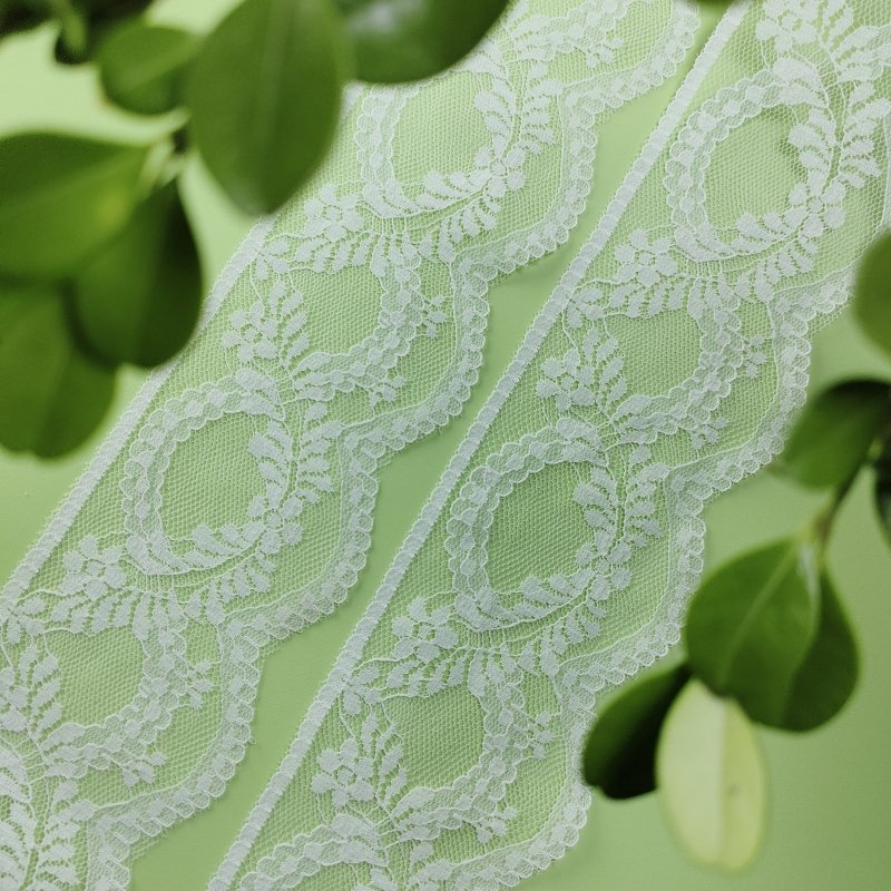 High Quality French Style Trim Lolita Decor Inelastic Knitted Nylon Lace Edge