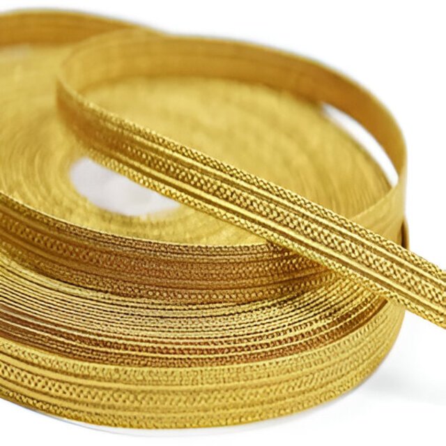 Wholesale Gold Metallic Braid in 5mm to 60mm OEM Customized Braids Lace Tresse Galloon High Quality