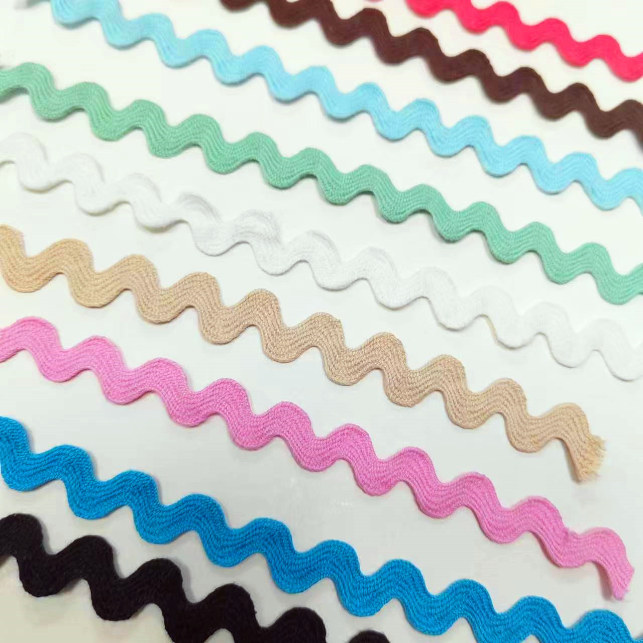 Multiple Colors Available Rick Rack Trim 7mm Width 26color Cotton Cord Baby Ric Rac Trim Pastel